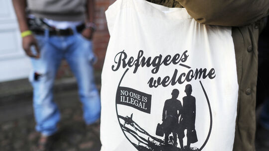 Migration - Wohncontainer für Flüchtlinge in Hamburg