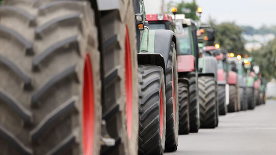 Traktor-Demo am Landwirtschaftsministerium