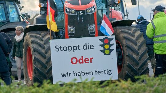 Demonstrationen von Landwirten und Reitern für eine faire Agrarpolitik