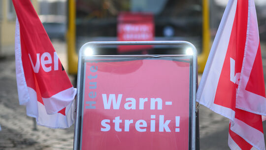 Warnstreiks im Regionalverkehr in Sachsen