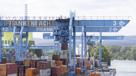 Containerterminal in Mainz