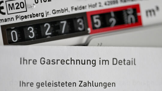 Gasrechung und Gaszähler