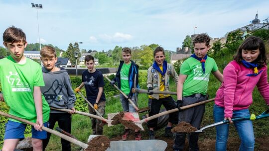 "Uns schickt der Himmel!" Pfadfinderaktion