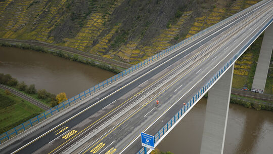 Moseltalbrücke Winningen voll gesperrt