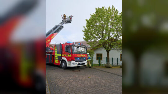 Dachstuhlbrand in der evangelischenKindertagesstätte in Asbach