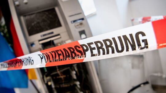 Gesprengter Geldautomat