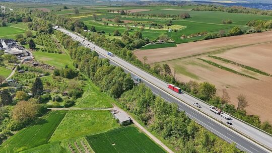 A48 bei Koblenz-Rübenach