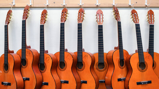 Gitarrenunterricht in der Musikschule