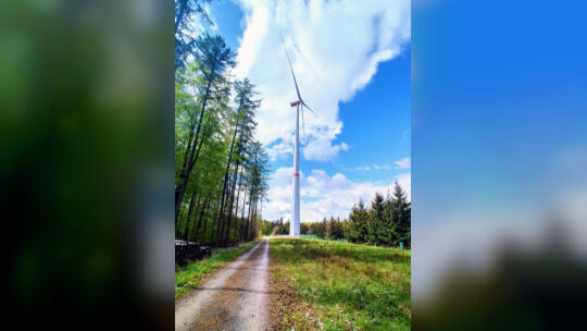 Motivfoto Johannes Koenig Windenergieanlage Hünfeldener Wald