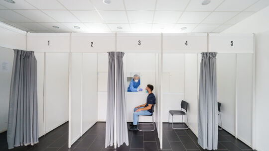 Coronavirus - Testzentrum in Hessen
