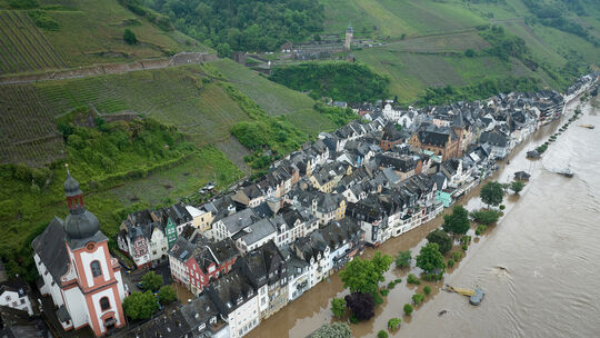 Hochwasser in Rheinland-Pfalz - Mosel