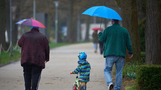 Diese Woche wirds ungemütlich - viel Regen und Gewitter gemeldet.
