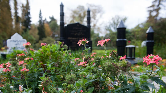 Muslimisches Gräberfeld auf Friedhof