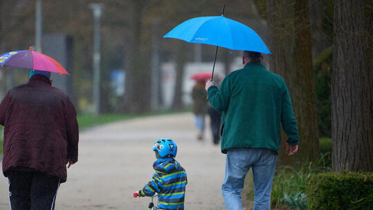Diese Woche wirds ungemütlich - viel Regen und Gewitter gemeldet.