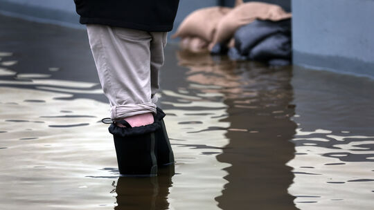 Hochwasser in Bayern - Burgau