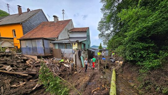 Unwetter in Rheinland-Pfalz - Kirn-Sulzbach