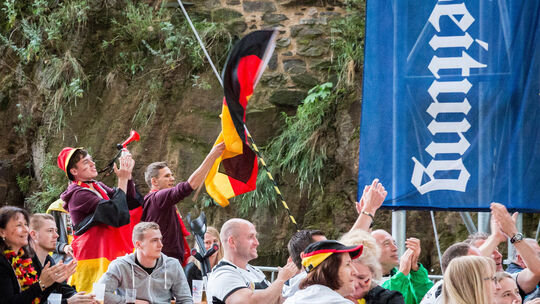 Public Viewing auf der Festung Ehrenbreitstein (Fussball: EM, Deutschland - Ukraine)