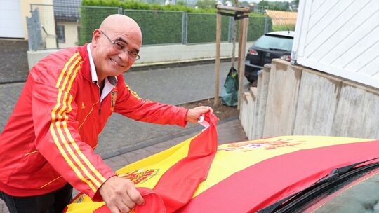 Fußball-EM: Spanier Juan Polo Lopez bereitet sich auf das Spiel gegen Deutschland vor