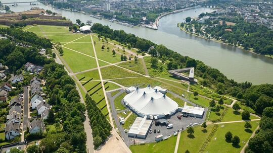 Festungspark Ehrenbreitstein: Aussichtsplattform Ehrenbreitstein ist wieder geöffnet