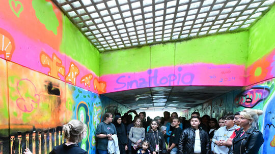 K-Lokal Sinzig Bahn-Unterführung Deutsche Steinzeug Graffiti-Projekt SINZITOPIA
Vorstellung der Werke