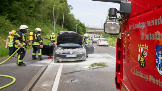 Pkw brannte auf L313