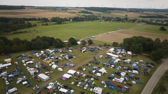 Aufbau und erster Campingtag Festival Nature One