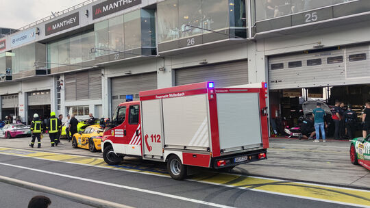 Verletzte nach Explosion im Fahrerlager am Nürburgring