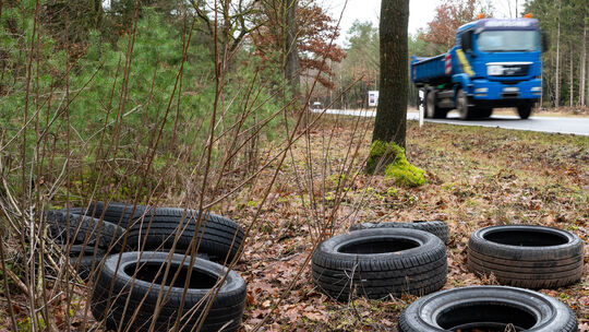 Illegale Müllentsorgung im Wald