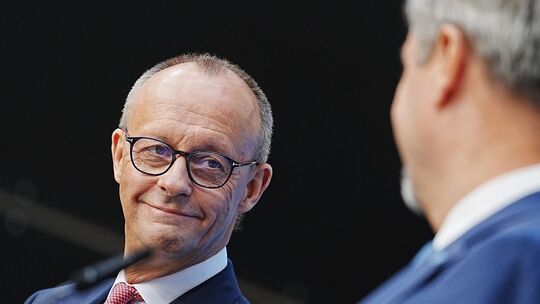 Pressekonferenz zu Kanzlerkandidatur-Frage der Union
