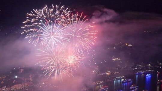 Rhein in Flammen bei St. Goar