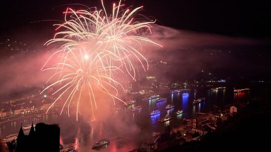 Rhein in Flammen bei St. Goar