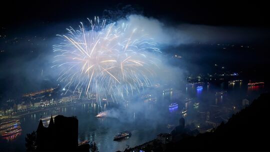 Rhein in Flammen bei St. Goar