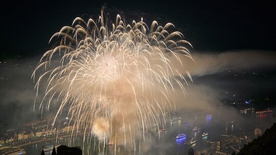 Rhein in Flammen bei St. Goar