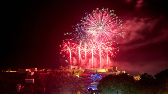 Rhein in Flammen bei Koblenz