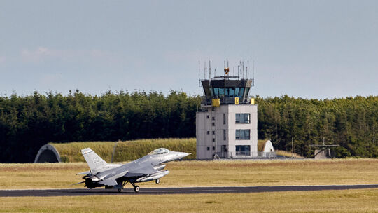 F16-Kampfjets aus den USA für Luftwaffenübung in Jagel gelandet