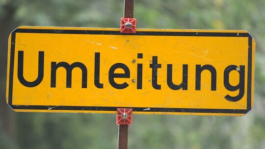 Straßensperrung - Symbolbild