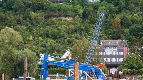 Düker-Baustelle Niederwerth