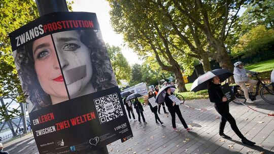 Demo gegen Menschenhandel und Zwangsprostitution in Koblenz