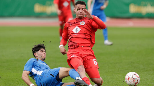 B-WH, Fussball-Oberliga; Rot-Weiß Koblenz - Schott Mainz (blaue T.), Foto: Wolfgang Heil, 19.10.2024, Sport: Fussball