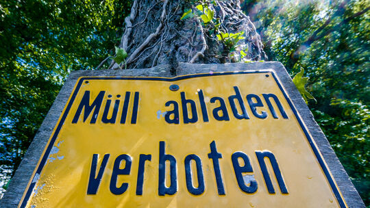 Illegal abgelagerter Müll