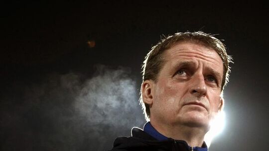 Trainer von TuS Koblenz vor dem Anpfiff