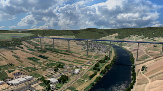 Computersimulation: So soll die Brücke aussehen