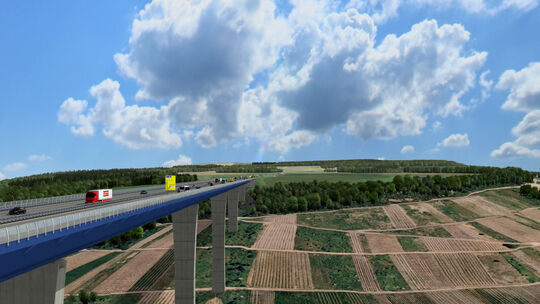 Computersimulation: So soll die Brücke aussehen