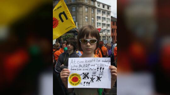 Demonstration gegen Atomkraft in Koblenz: Hunderte fordern das Abschalten der AKW