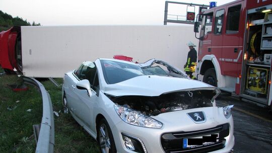 Lkw-Unfall auf der A 61
