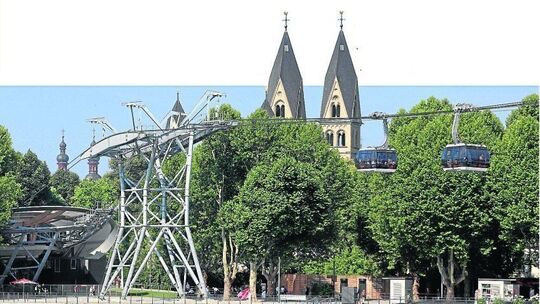 Buga-Seilbahn wird oft zum Stopp gezwungen