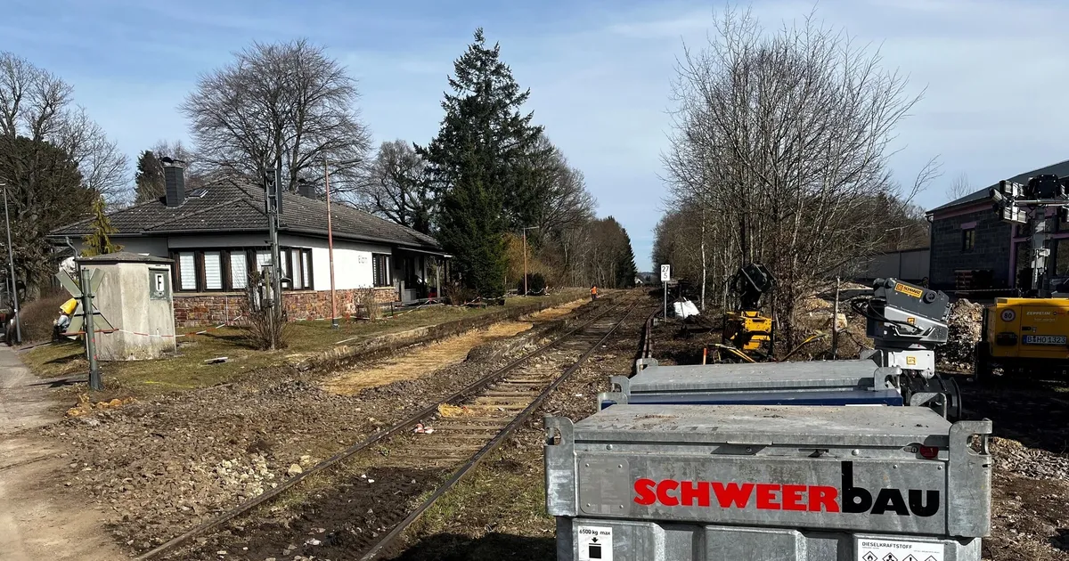 An der Hunsrückquerbahn wird Tag und Nacht gearbeitet