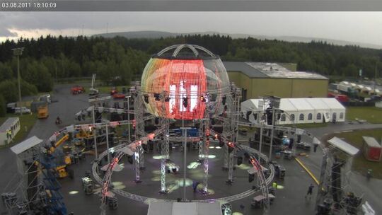 Open-Air-Floor bei der Nature One 2011: Aufbau im Zeitraffer 1