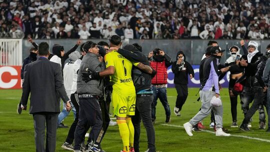 Ausschreitungen Spiel Colo Colo - Fortaleza in Santiago de Chile