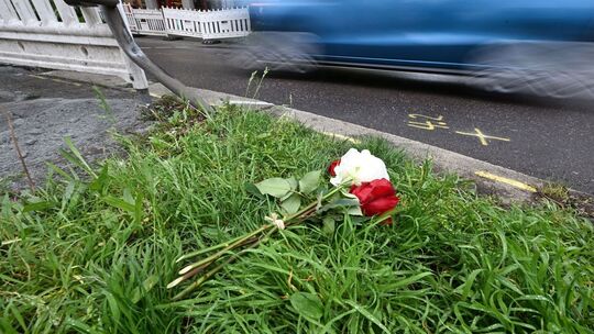 Unfallstelle in Stuttgart
